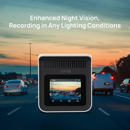 Dash Cam A400, Ivory, Front and Rear 2K QHD, 2" LCD, Built in Wifi, Parking Monitor, 145° Wide-Angle FOV, WDR Night Vision, Ios/Android Mobile App