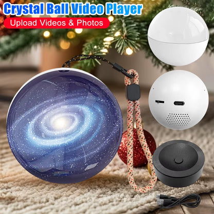 2.7 Inch Crystal Ball Video Player Upload Videos & Photos Digital Display WIFI Memory Orb Ball Creative Christmas Birthday Gifts
